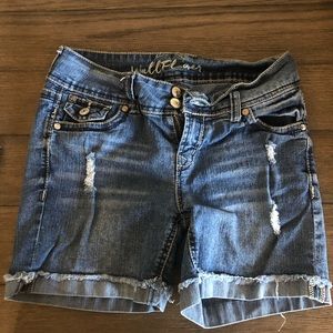 Wallflower jean shorts